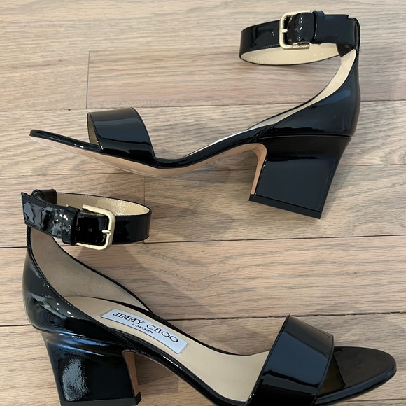 Jimmy Choo Edina Patent Leather Sandal - Picture 7 of 9